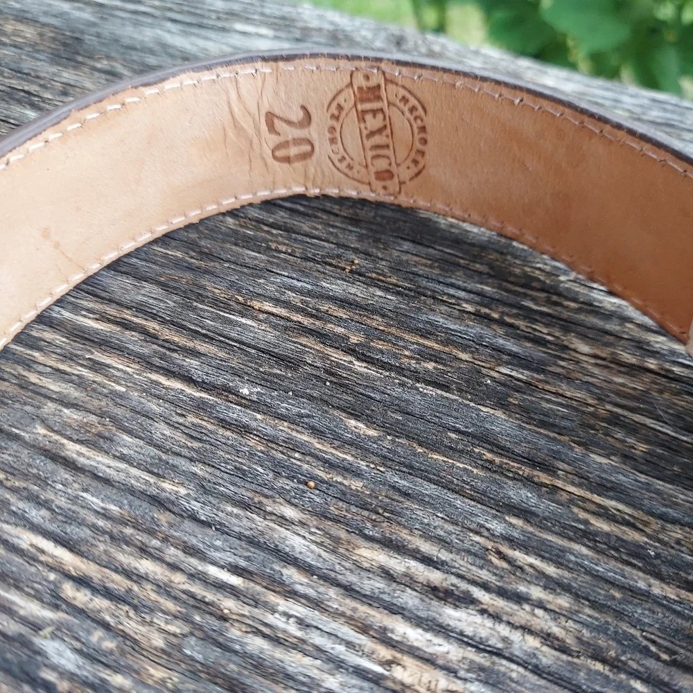 Genuine Leather Mexican Embroidered Western Belt